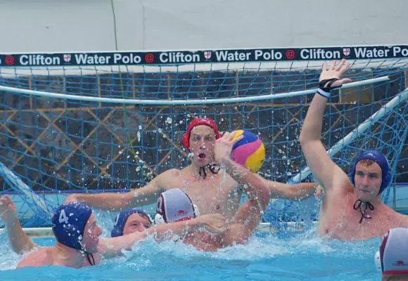 When Clifton College dangerman and captain Ollie Ditz received the ball against Westville, they threw up a wall in front of him, but they couldn't prevent him scoring Clifton's first two goals. (Photo: Brad Morgan)