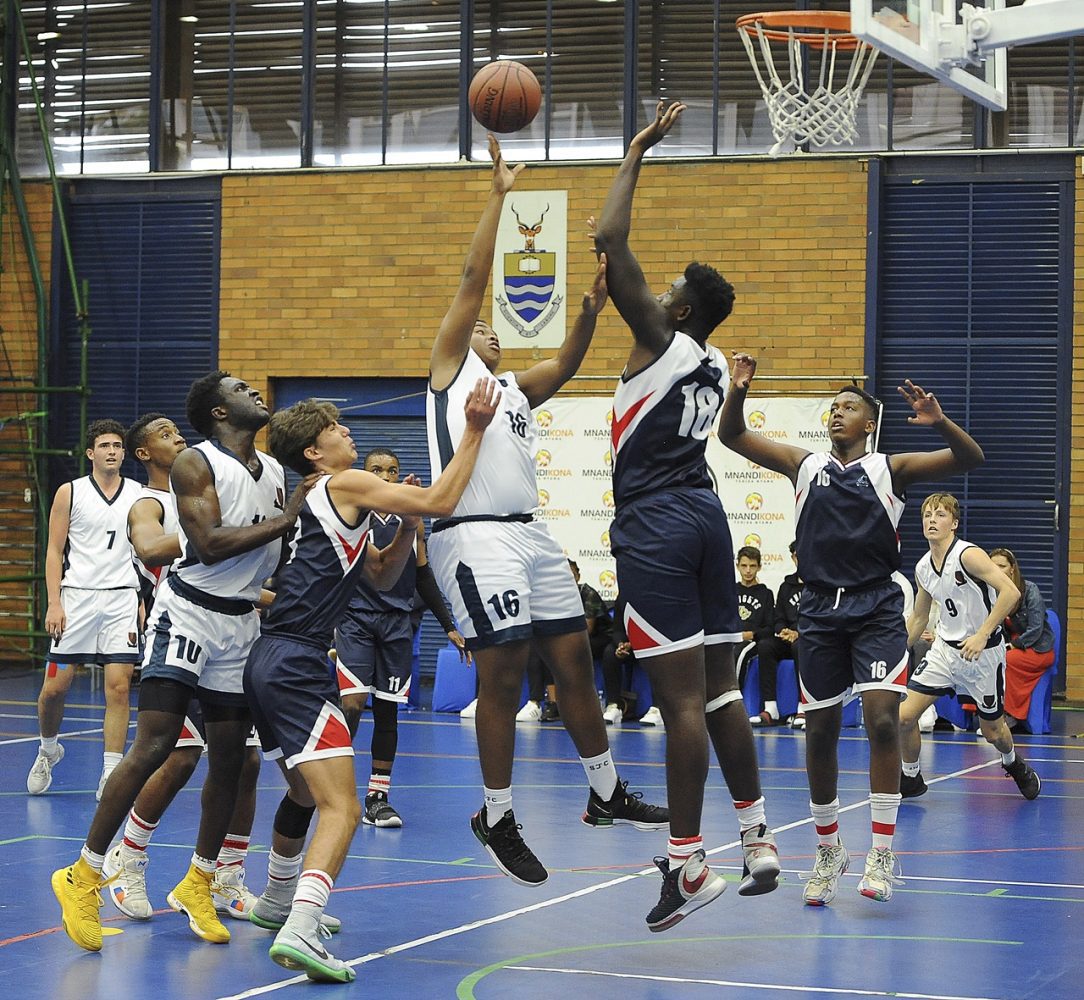 Michaelhouse centre Simi Femi-Kayode, at almost six-foot-nine, is a big problem for other teams around the boards. (Photo: https://www.stjohnscollege.co.za/basketball/)