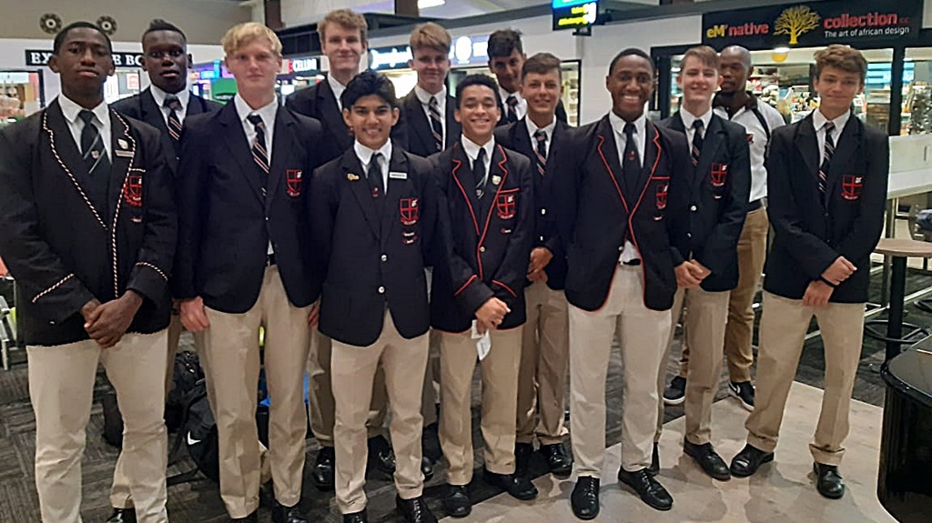 The team that performed so well in the Saint John’s Basketball Tournament before their departure for Johannesburg (Photo: Peter Farquharson)