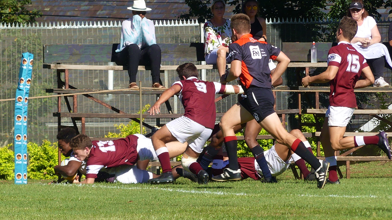 Northwood centre Onyekachi John-Osunkwo scored a first half brace. (All photos: Brad Morgan, KZN10.com)