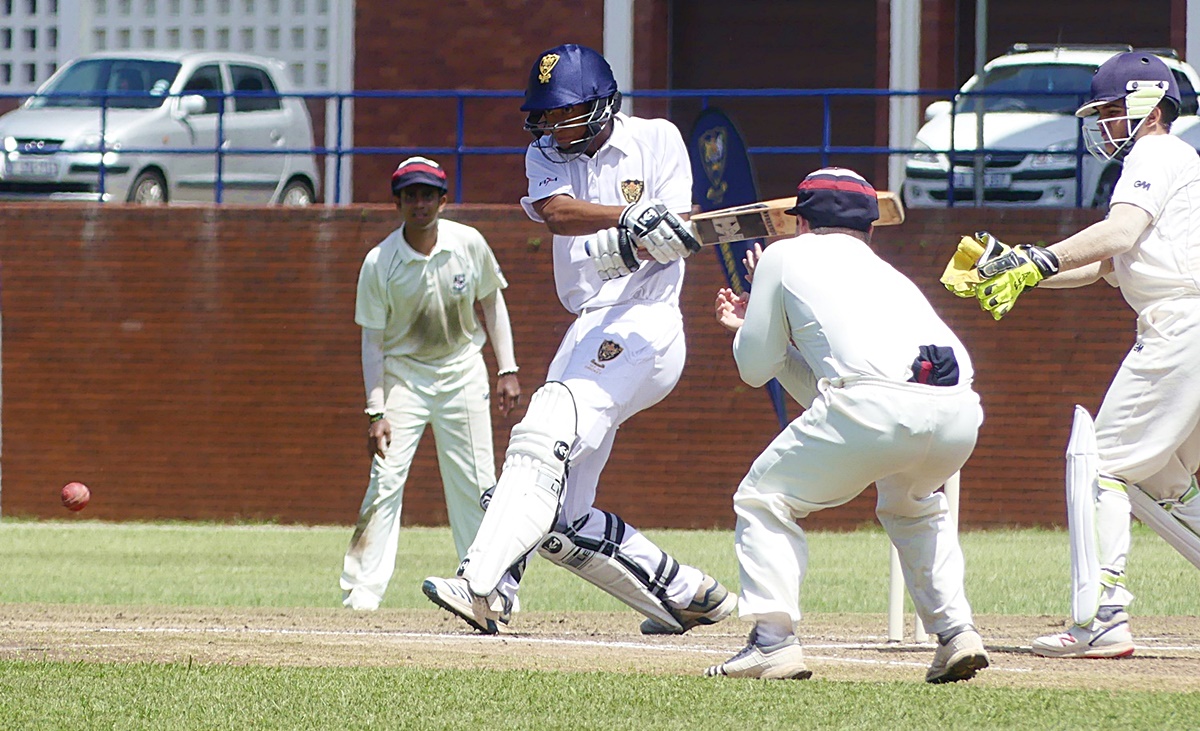 Due to a slow outfield, both the DHS and Westville batsmen had to work hard for every run. (Photo: Brad Morgan)