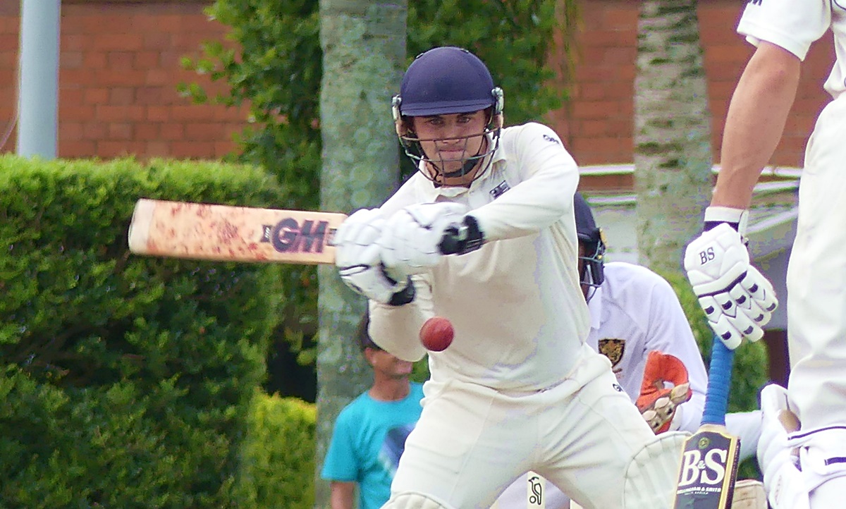 Captain Ethan Matkovich starred for Westville with a crucial knock, which steered his side to victory over DHS. (Photo: Brad Morgan)