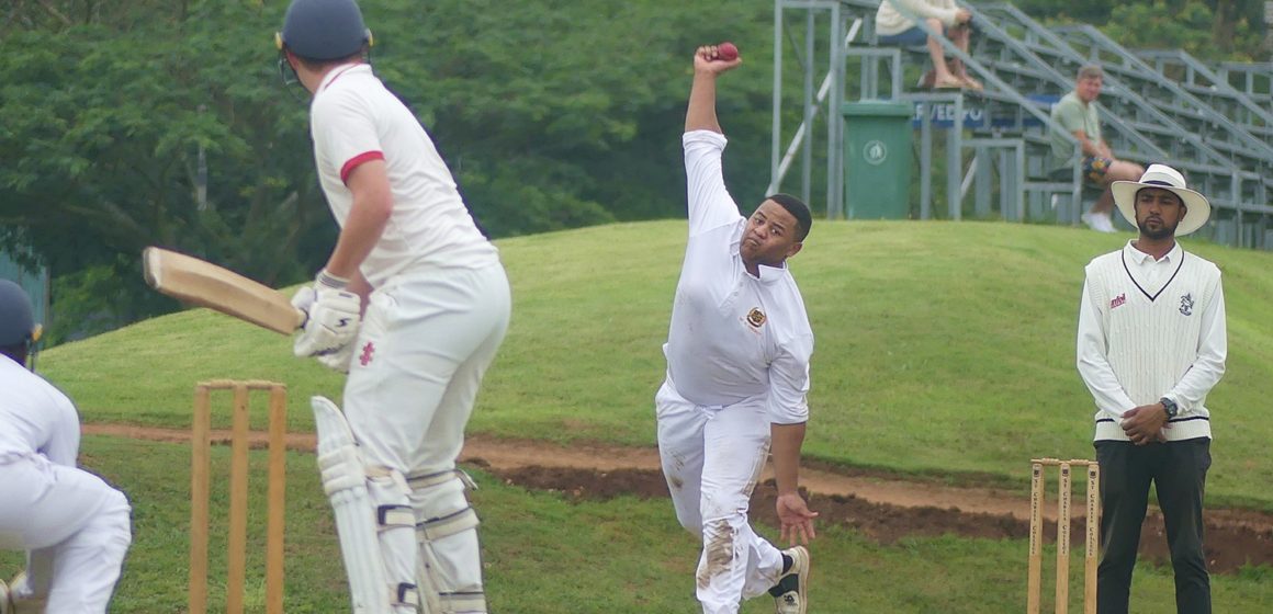 Off-spinner Matthew Urquhart was a handful for the Michaelhouse batsmen in favourable bowling conditions. (Photo: Brad Morgan)