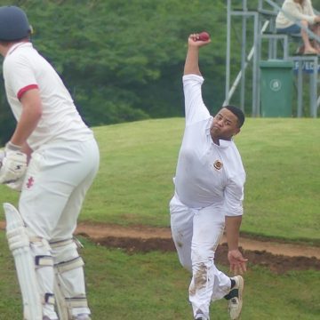 Off-spinner Matthew Urquhart was a handful for the Michaelhouse batsmen in favourable bowling conditions. (Photo: Brad Morgan)