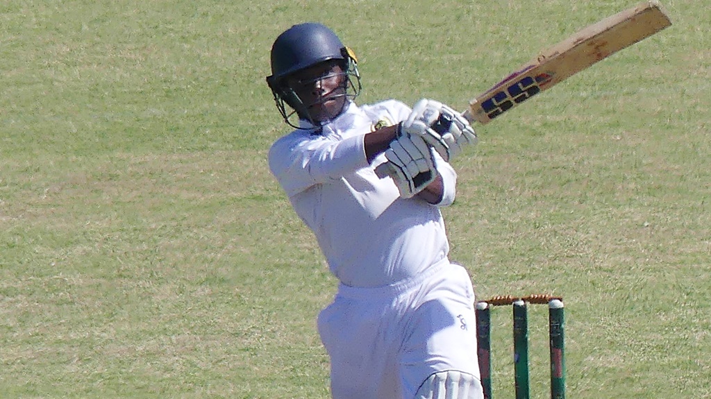 Brendon Sunguro was one of only two Saint Charles' batsmen to really get in against Northwood's bowling attack. (Photo: Brad Morgan)