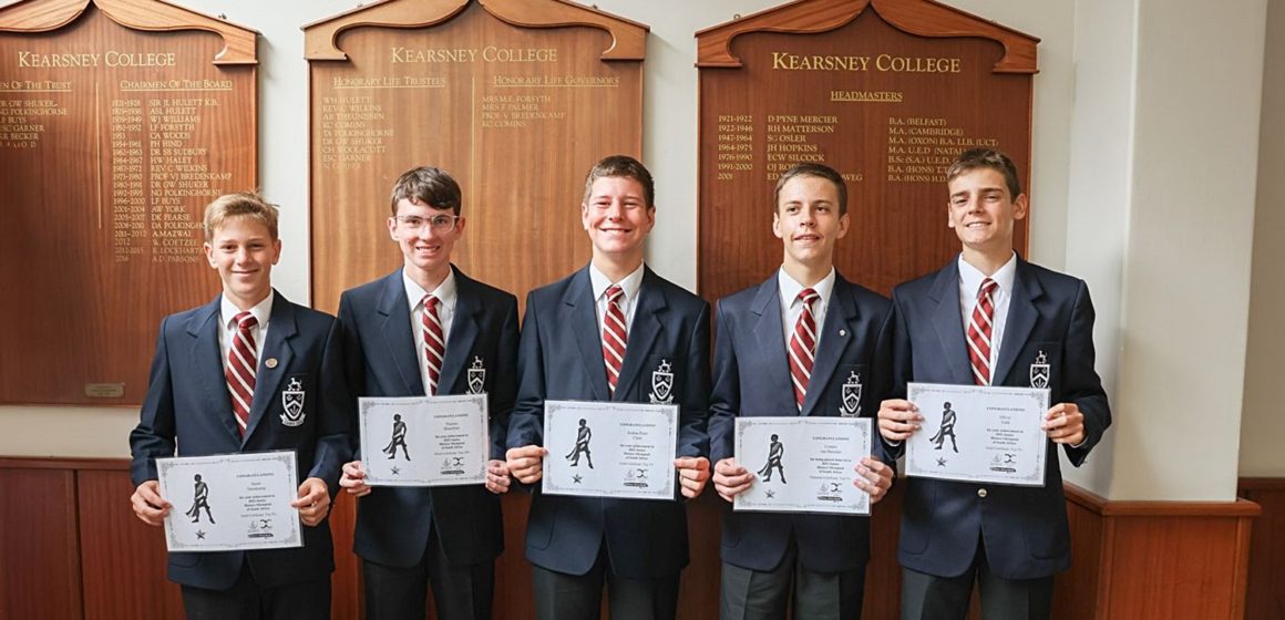 Kearsney College shone in the SA National Junior Olympiad, with the school's results including joint first place overall for Connor van Heerden.