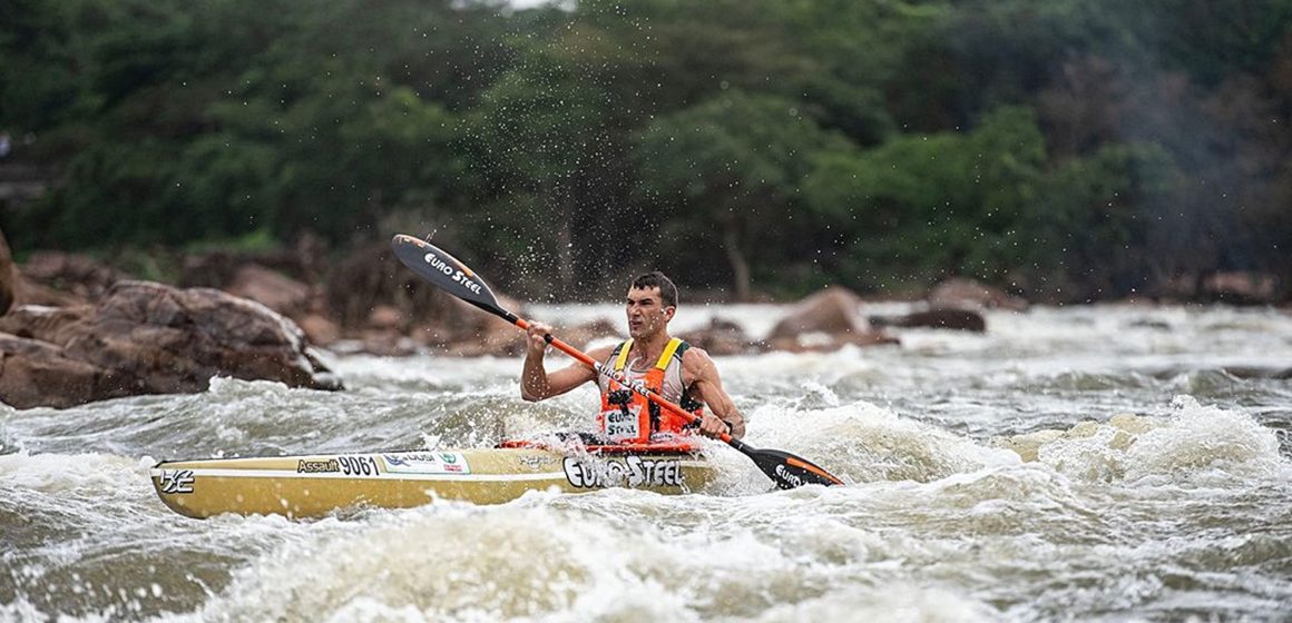 Andy Birkett, winner of the 2023 Dusi Canoe Marathon.