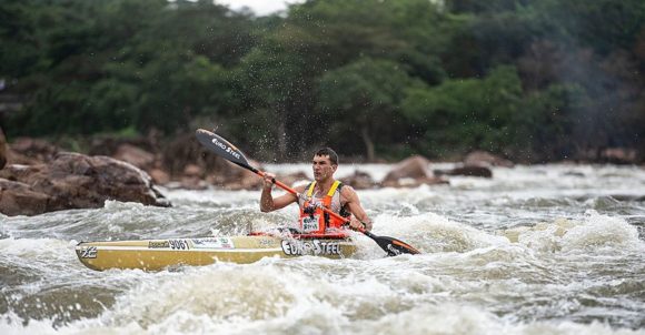 Andy Birkett, winner of the 2023 Dusi Canoe Marathon.