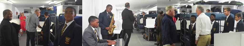 Guests at the opening of the Sas Nourse Dorm were taken on a tour of the new facility, and also treated to a musical performance from the DHS boys.