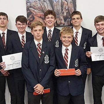 Kearsney College, winners of the annual Clifton "You're History" Quiz.