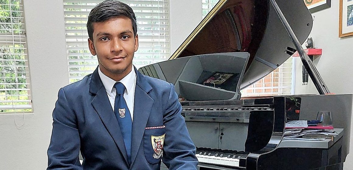 Talented Michaelhouse pianist Samir Dookie.