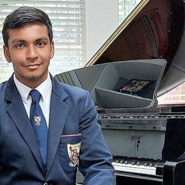 Talented Michaelhouse pianist Samir Dookie.