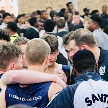 Basketball: Saint Charles College 1st 56-47 Maritzburg College 1st, 4 March 2023.