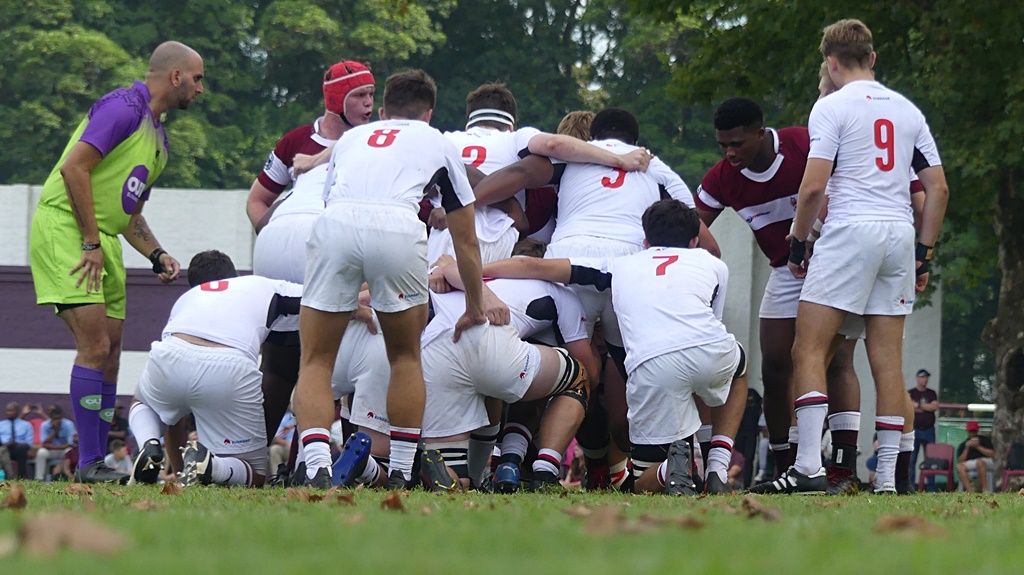 An excessive number of resets at scrum time robbed the contest of some of its flow. (Photo: Brad Morgan)