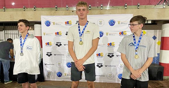 Nathan Burger, SA champion in the u14 50m and 100m breaststroke.