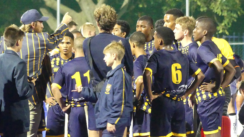 DHS coach Baker was animated as he urged his players to close out the game, leading 1-0 with one chukka to play. (Photo: Brad Morgan)