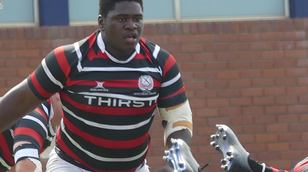 Loosehead prop Phiwayinkosi Kubheka's carries produce big problems for opposing school's defenders. (Photo: Brad Morgan) 