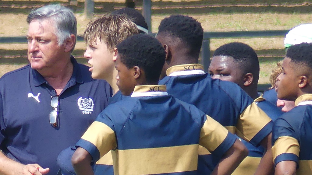 Saint Charles College made big gains over the course of their three games at the 2023 Skonk Nicholson Rugby Festival. (Photo: Brad Morgan) 