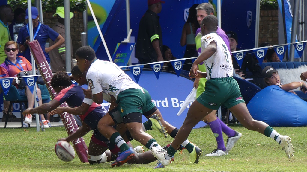 Westville Boys' High opened their account at the 2023 Kearsney Easter Rugby Festival with a victory over Hoërskool Noord-Kaap. (Photo: Brad Morgan)