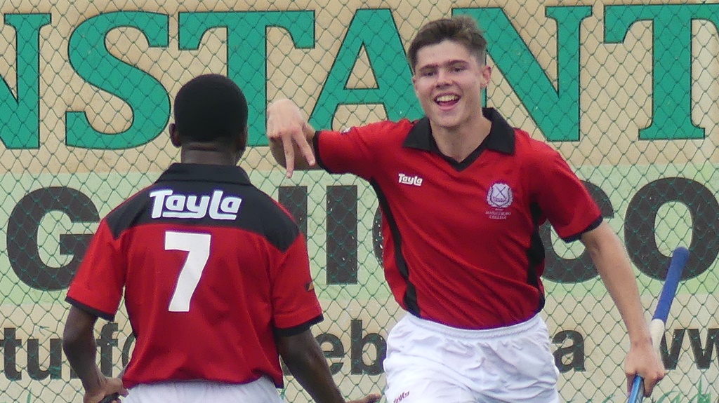 Just before the half-time whistle went, Maritzburg College's Julian Konnigskramer put the home team 2-1 ahead. (Photo: Brad Morgan)