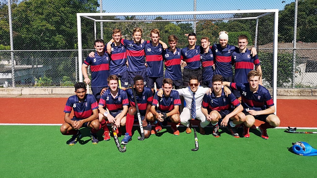 A happy team photo after an epic 3-2 win over Jeppe. Wynand Steynberg, his head bandaged, is in the back row.