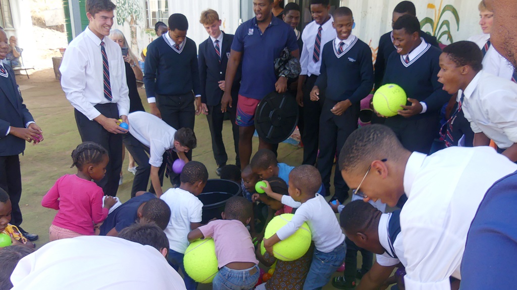 Everybody plays an active part when WBHS visits the preschool. (Photo: Brad Morgan)