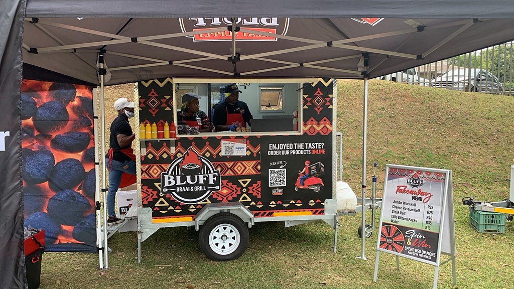 The Bluff Meat Supply mobile food truck, often to be found at big rugby games.