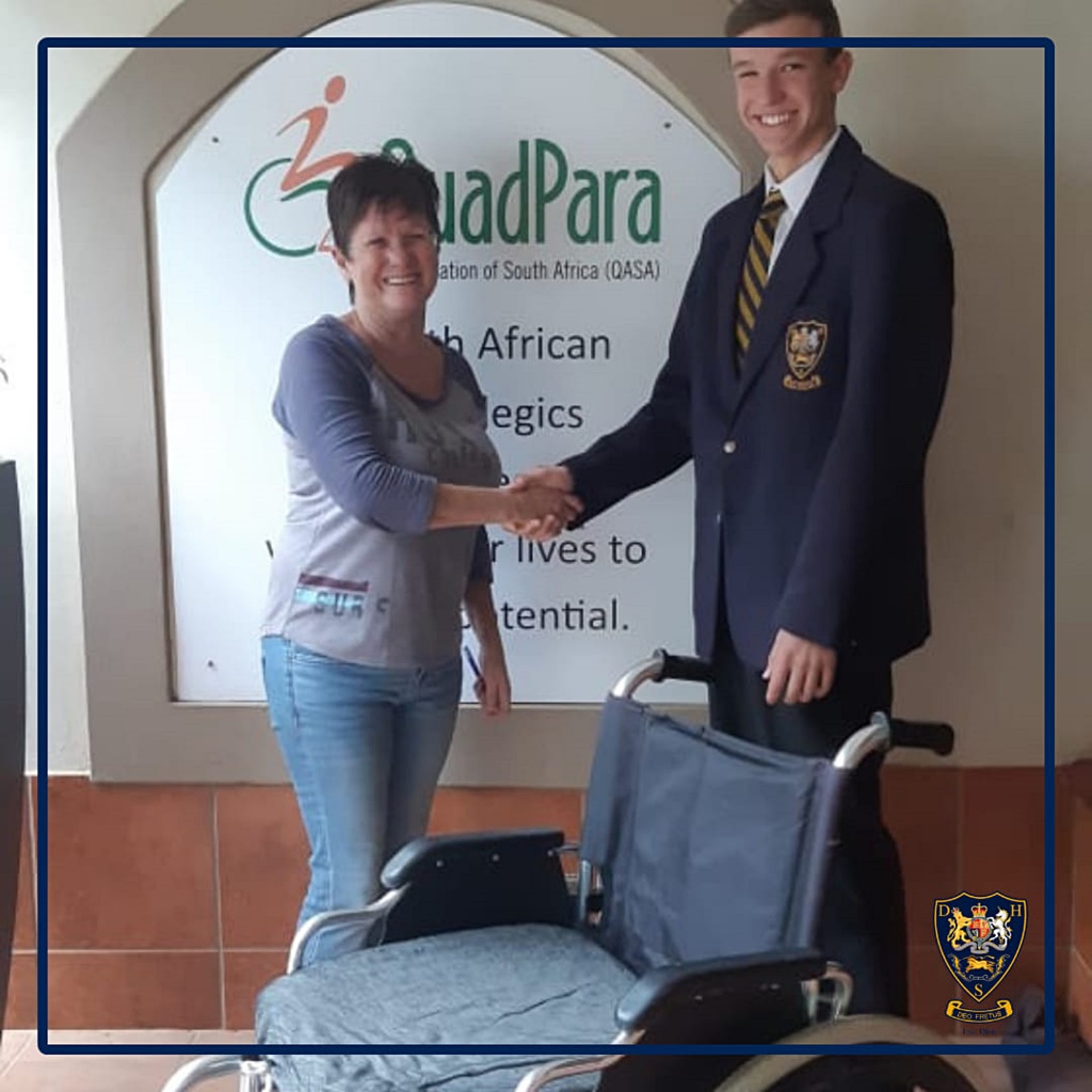 The QuadPara Association's support helped Xantha make a telling contribution to Aubrey Madlala's quality of life.