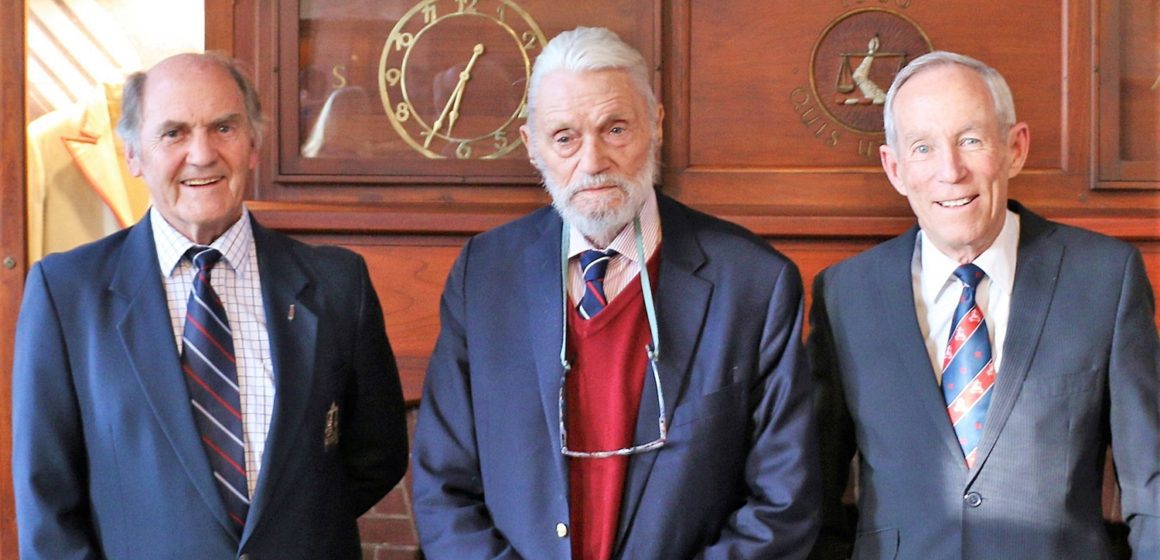 Three Old Boys presented with St Michael Award