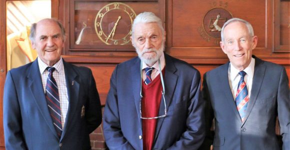 Three Old Boys presented with St Michael Award