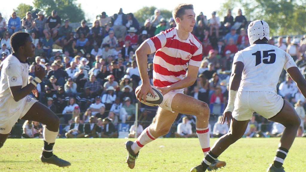 Centre Campbell Ridl expertly manipulated the Hilton defence, drawing two defenders before putting Leo Muziva in for the winning try. (Photo: Brad Morgan)