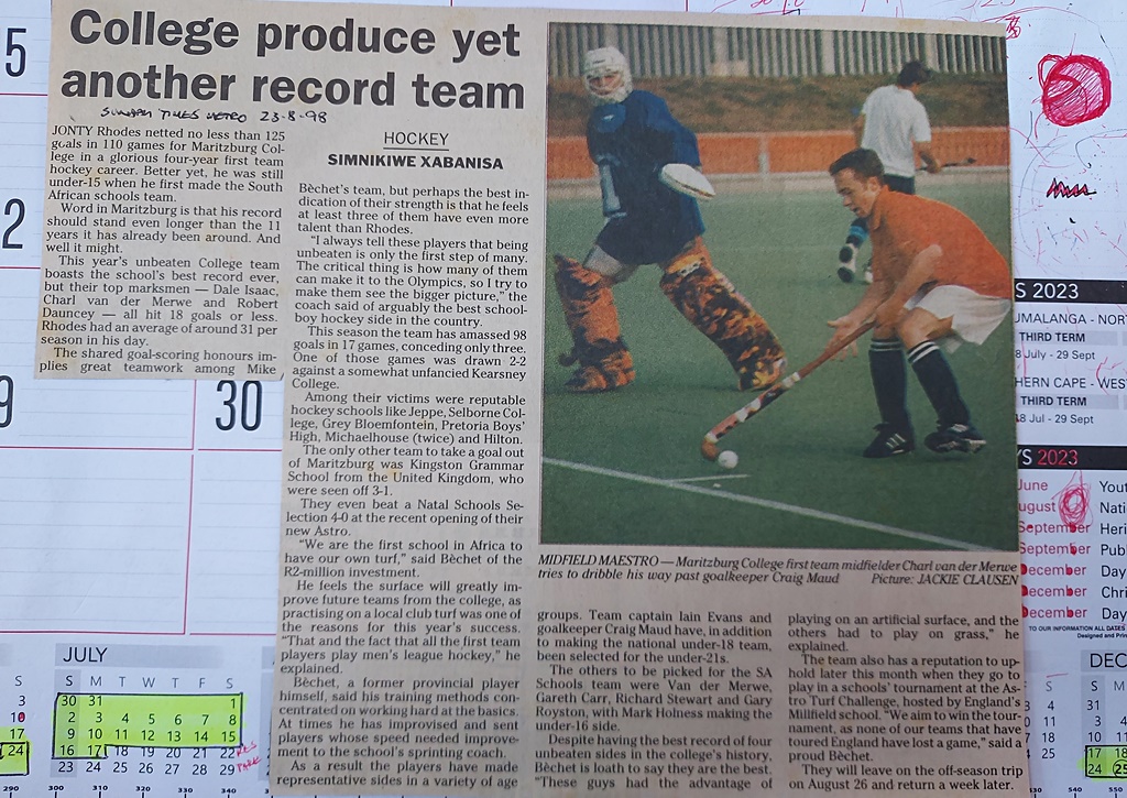 Renowned as a rugby writer, Simnikiwe Xabanisa was inspired to write about the all-conquering College 1st XI of 1998.