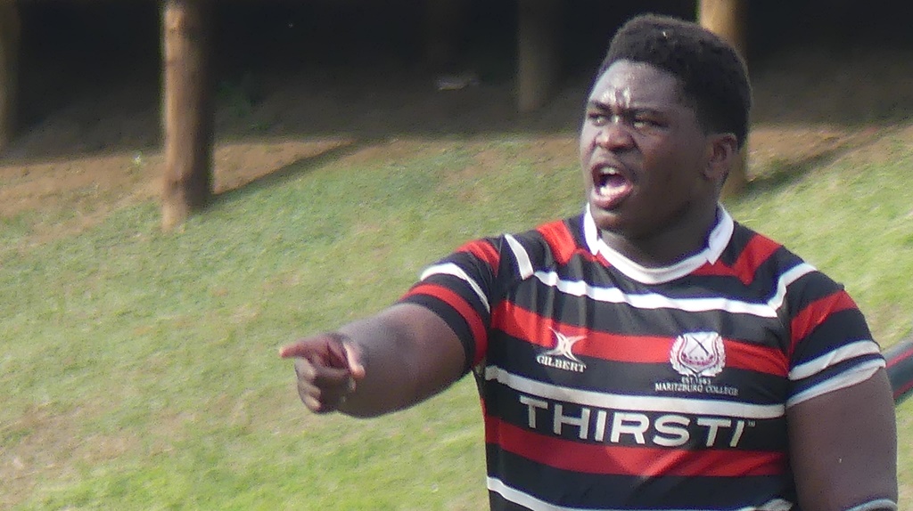 Maritzburg College prop Phiwayinkosi Kubheka, a nightmare for opposition on the field, and a gentleman off of it. (Photo: Brad Morgan)