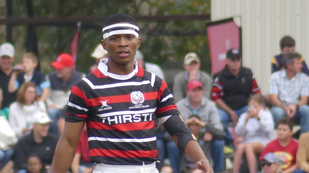 Maritzburg College's skilful and exciting fullback, Luyanda Kunene (Photo: Brad Morgan)