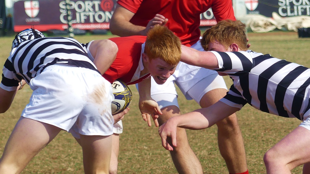 Another chapter in the many classic battles between Hilton and Michaelhouse took place at the Clifton Sevens. (Photo: Brad Morgan)