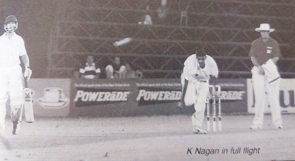 Keegan Nagan, who was selected for the KZN Inland team, shown in full flight in a photo from the 2002 Maritzburg College magazine.