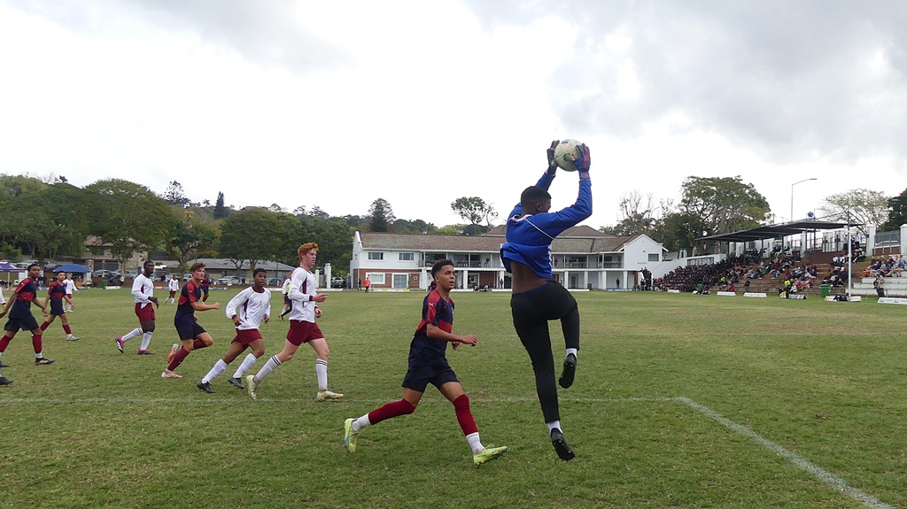 Westville's pinpoint crossing had the Kearsney College defence under pressure throughout their clash on Bowden's. (Photo: Brad Morgan)