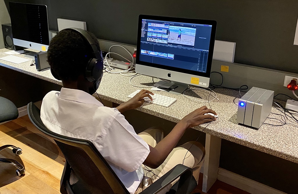 Editing a project to produce the finished product and bring it to life. (Photo: Clifton Film Academy)