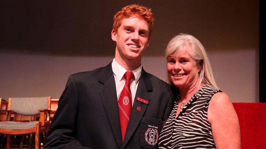 Dylan Wiggett with his mother Robyn. (Photo: Hannah Shirley)