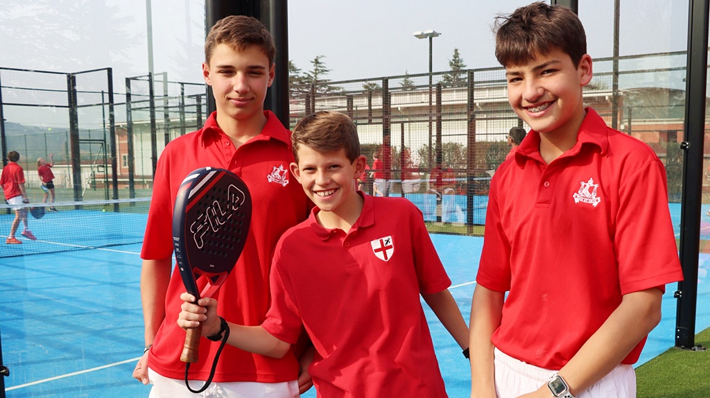 Clifton Prep School learners were delighted to have the opportunity to try out padel. (Photo: Michaelhouse on Facebook)