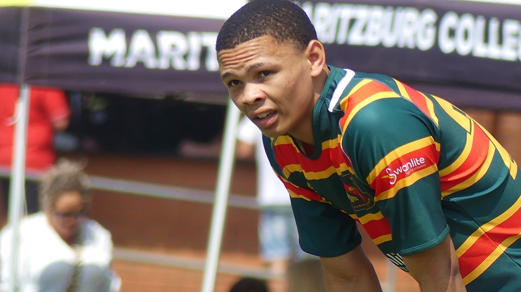 With the senior Sevens event taking place in the under-18 age group, top players, like Glenwood's Jaco Williams, were able to run out for their schools once again. (Photo: Brad Morgan)