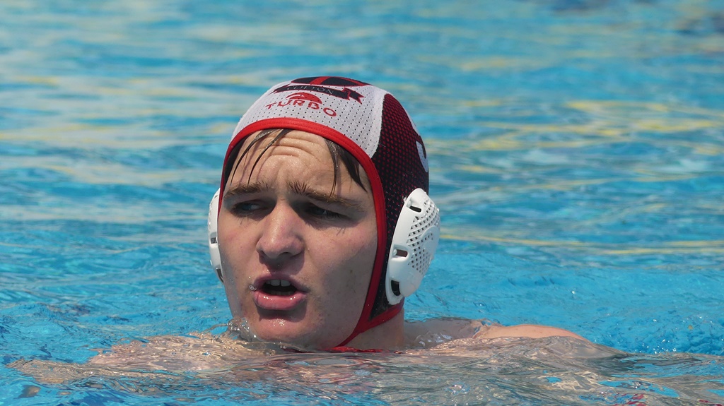 Mitchell Slade leads an in-form and talented Clifton College team at the Hussar Grill SACS Water Polo Tournament. (Photo: Brad Morgan) 