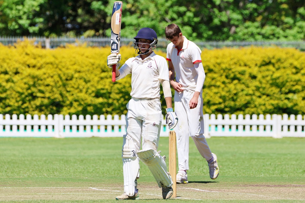 Michael de Beer top scored for the Kearsney 1st XI with 57 in their loss to Michaelhouse. (Photo: Hannah Shirley) 