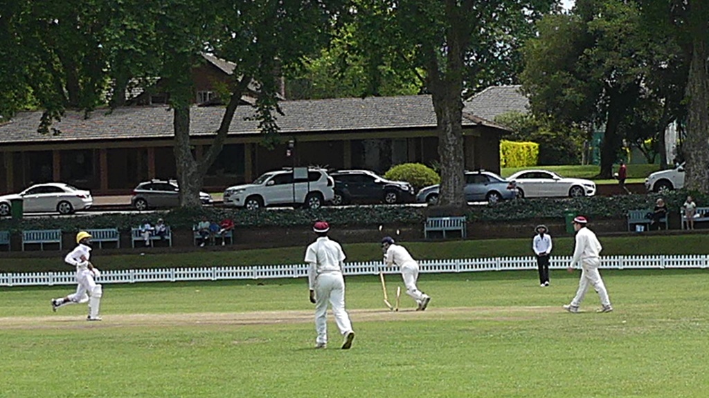 Caught well short of his ground, Semal Pillay's dismissal was a big blow to the DHS batting effort. (Photo: Brad Morgan)