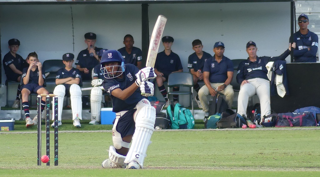 The Kearsney College and Westville Boys' High u14 teams delivered a cracking curtain-raiser to the 1st team match, with the contest going down to the second-last ball. (Photo: Brad Morgan)