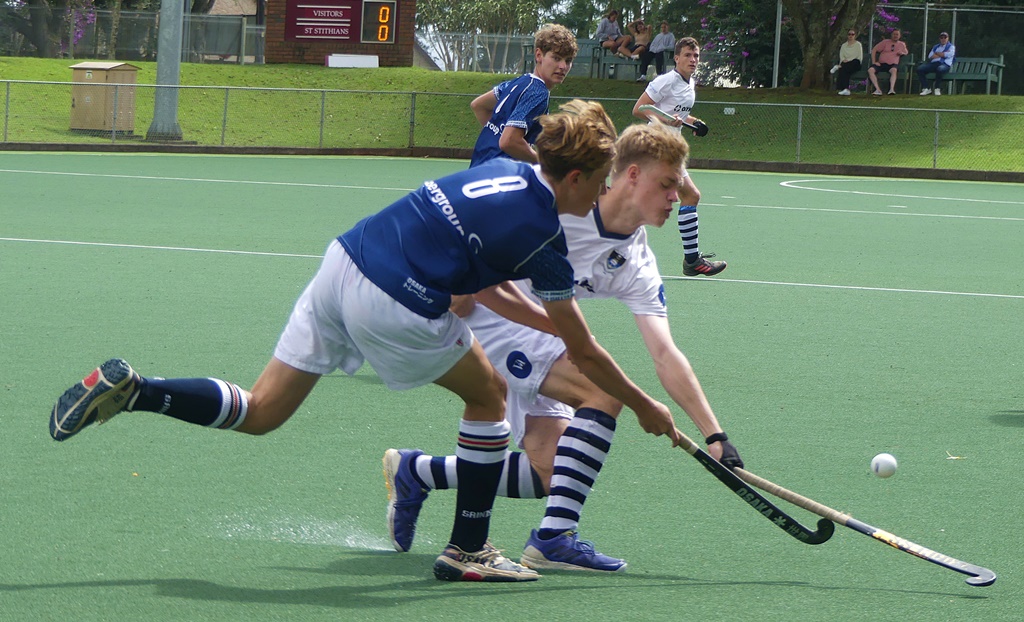 SACS put the Saints' ball carriers under pressure. In the second half, that delivered huge dividends as SACS broke open the game. (Photo: Brad Morgan)