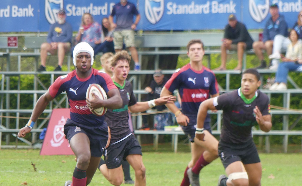 Michael Satade's try from long range was a decisive moment in Westville's hard-fought win over Pearson. (Photo: Brad Morgan)