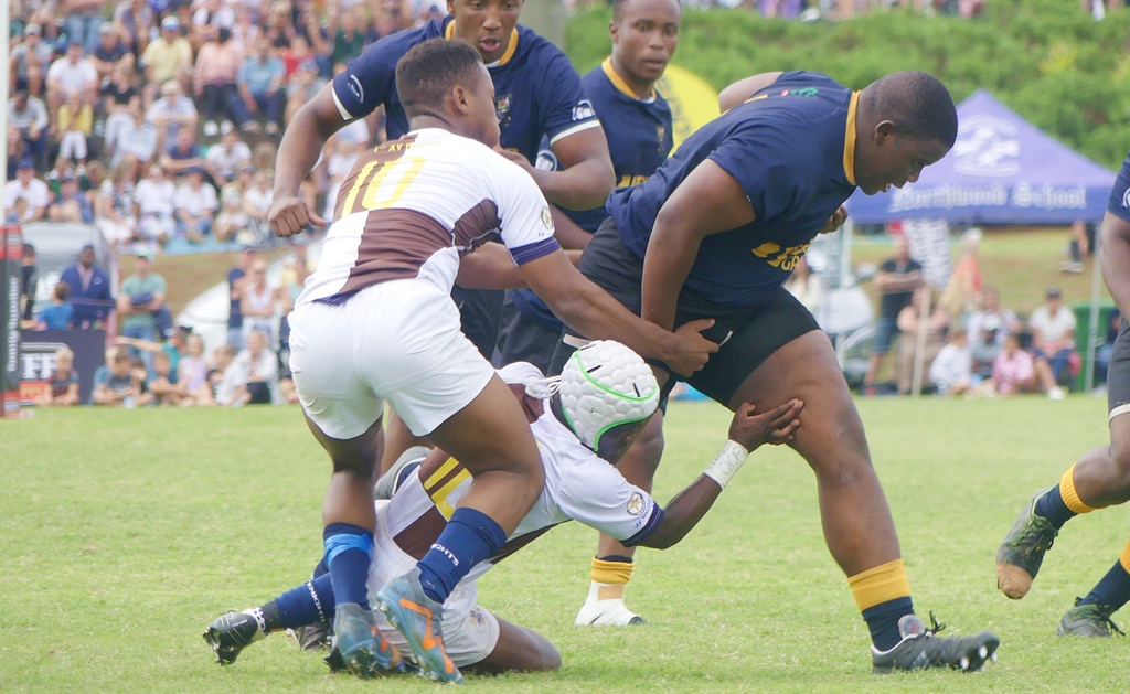 The 1st XV game between Northwood and DHS was a low-scoring affair, dominated by the defences. (Photo: Brad Morgan)