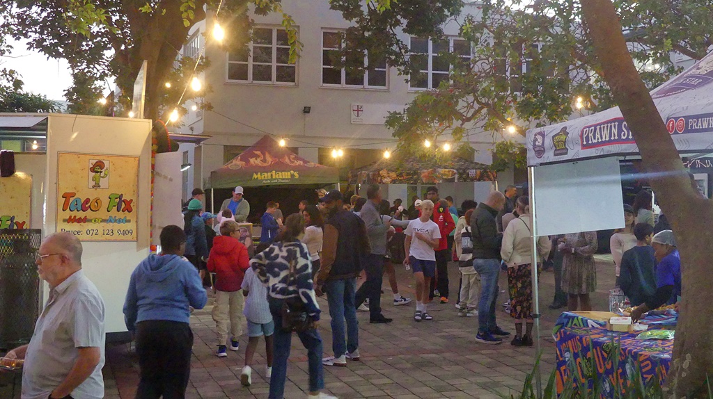 The night market included a food square, offering a tantalising array of culinary options.