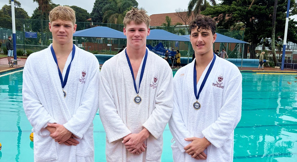 Oliver Ludwig, James Pohl and Levin Thom made milestone appearances for Kearsney at the Northwood Stayers Water Polo Tournament and helped their side win the title for a second year in succession.